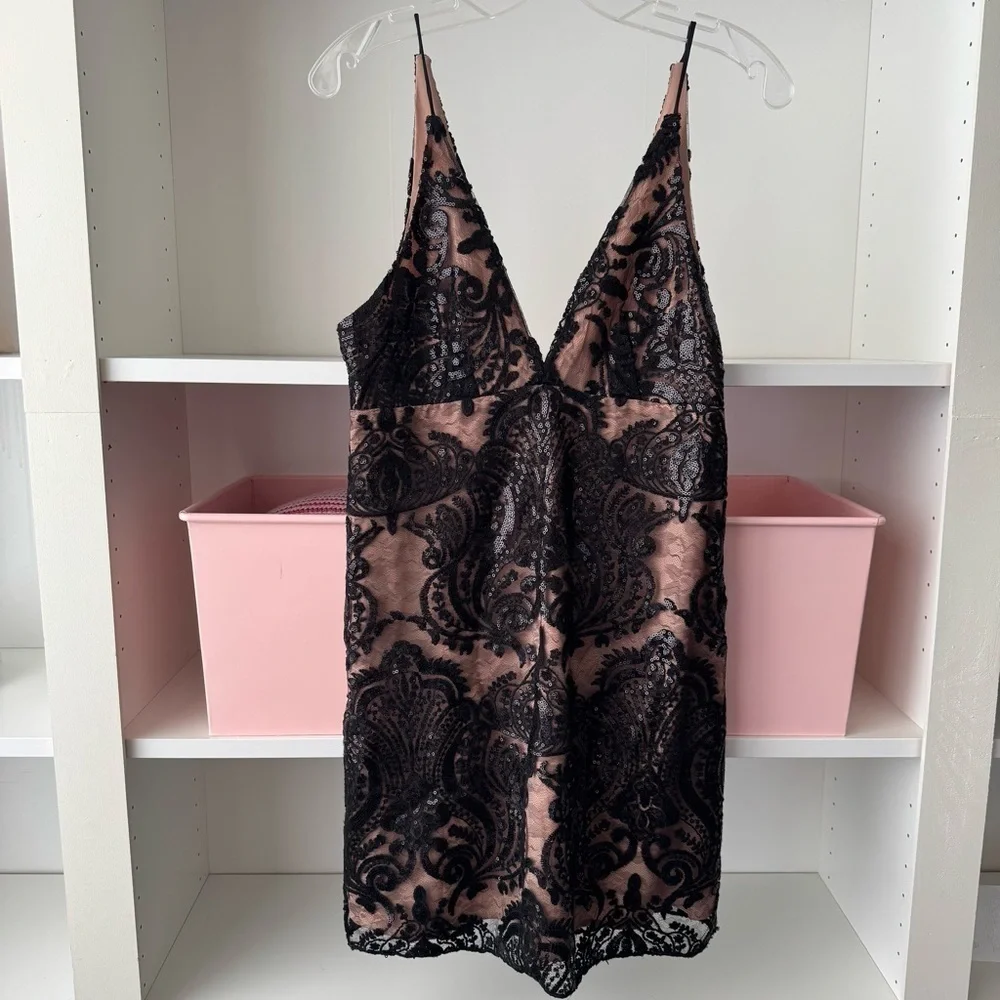 FREE PEOPLE Night Shimmers Sequin Mini Dress